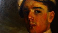 Cum se restaureaza un tablou (3/14): Aurel Baesu “Portret de tanar (autoportret)”