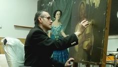 Cum se restaureaza un tablou (1/14): Eustatiu Stoenescu “Coada la paine”