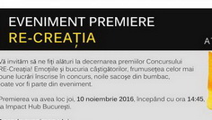 Decernarea premiilor concursului Re-Creatia