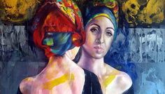 „Oameni din țara mea” – artista plastica Samar Draie la Biblioteca Naţională a României